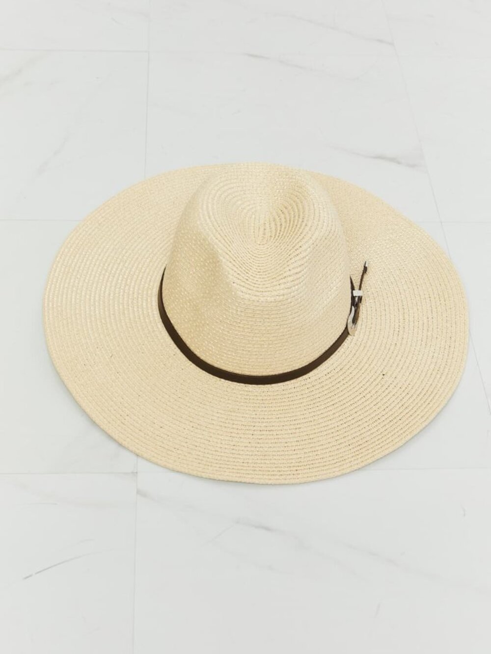 NWT Fame Boho Summer Straw Fedora Hat